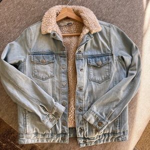 TopShop fleece denim jacket